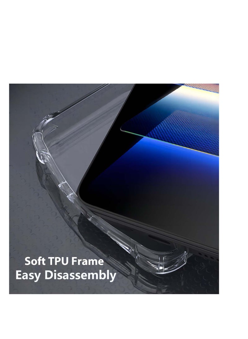 Clear Silicone Case for Samsung Galaxy A36 5G with Shockproof Protective Corners, Thin Soft Transparent Protective Flexible TPU Transparent Mobile Phone Case Scratch-Resistant Case Cover - Image 3