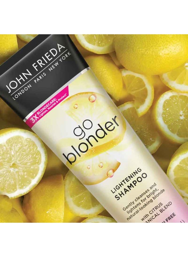 John Frieda Sheer Blonde Go Blonder Lightening Shampoo 250ml - Image 3