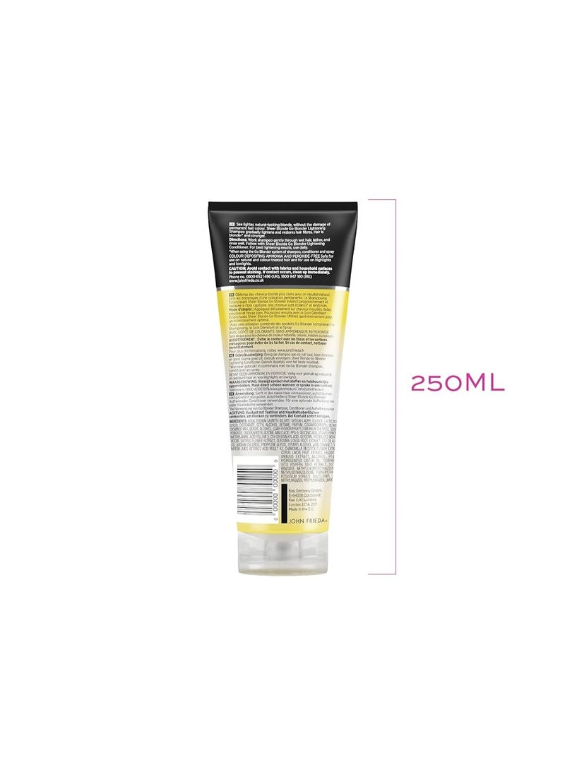 John Frieda Sheer Blonde Go Blonder Lightening Shampoo 250ml - Image 4