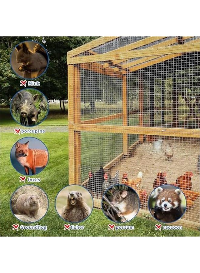 Arabest 304stainless Steel Welded Wire Mesh, 1/2 Inch Hardware Cloth, Chicken Wire Fence Mesh Cage Poultry Garden Plant Support Containment Fence(15.7in×9.6ft) - Image 5