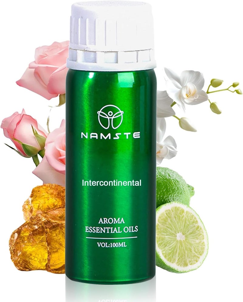 Hotel Collection Scents Essential Oil, 100ml Intercontinental Hotel Diffuser Oil, Luxury Hotel Inspired Aromatic Oil, Blends Lemon, Lily of the Valley, Amber for Relaxation and Sleep - Image 1
