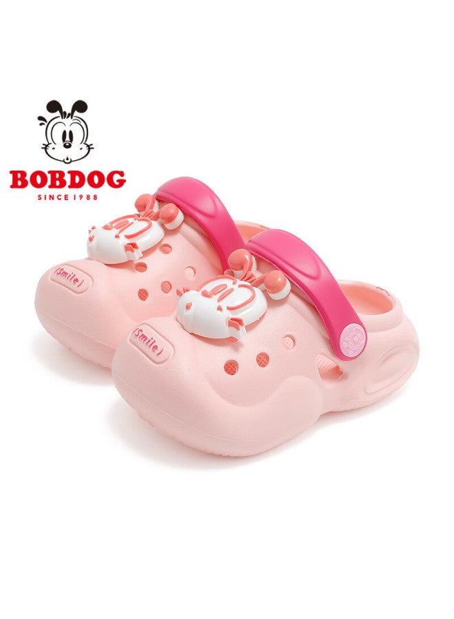 Bobdog Girls' Slippers, Summer Soft-soled Baby Beach Shoes, Children's Clogs, 117342003, Warm Pink, Size 170 - Image 2