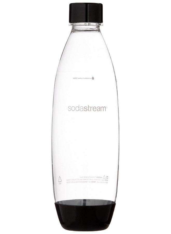 sodastream Twin Pack Fuse Carbonating Water Bottles 1 Litre, for Sparkling Water Maker, BPA Free, for Spirit, Spirit One Touch, Power, Play, Source, 2 x Reusable & Refillable Bottles (Black) - Image 3