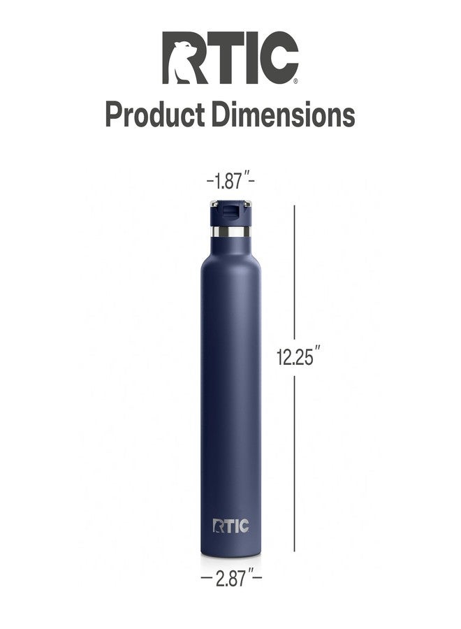 RTIC 26oz Journey Water Bottle Ceramic Lined Metal Stainless Steel Vacuum Insulated, BPA Free, Reusable, for Water, Hot and Cold Drinks, Travel, Sports, Camping, Navy - Image 4