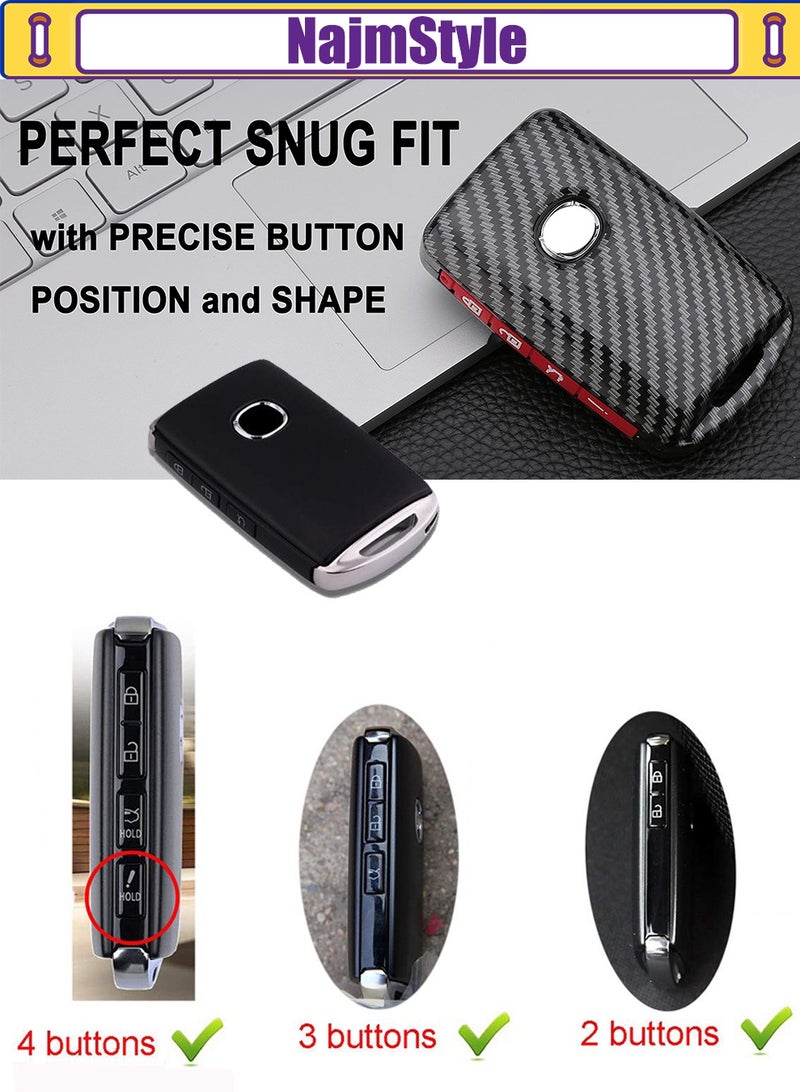 NajmStyle 4 Button Key Fob Cover for Mazda 3 6 Hatchback Cx3 Cx4 Cx5 Cx7 Cx8 Cx9 Cx30 2023 Accessories Smart Key Case - Image 2