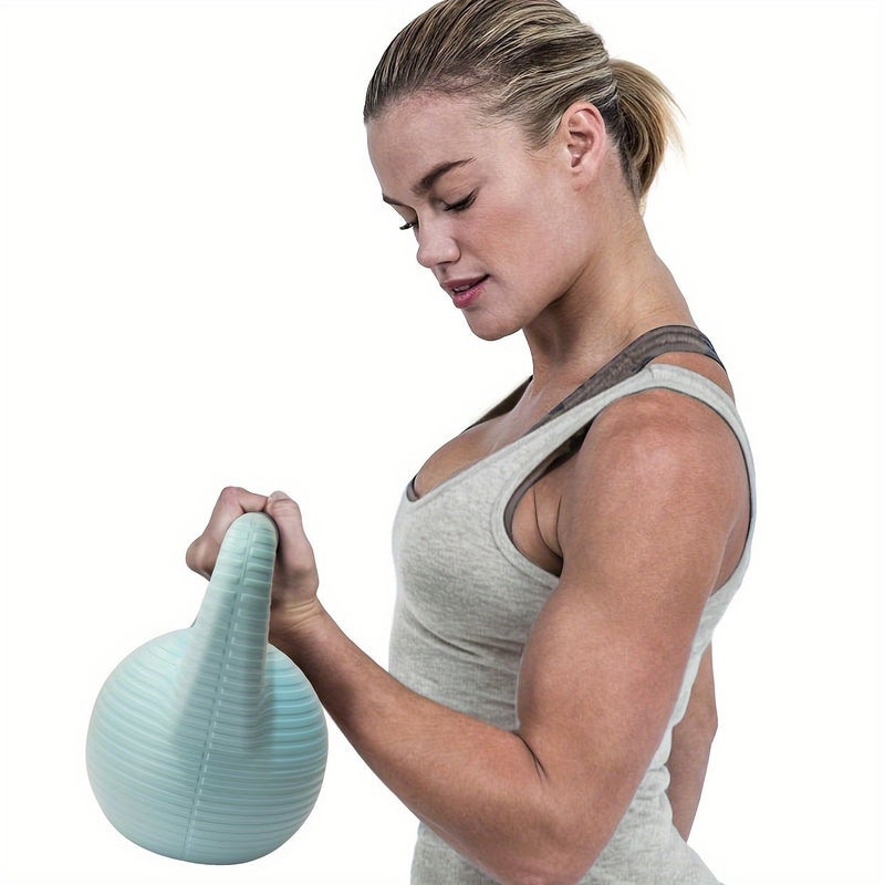 High Quality PE Water Filled Kettlebell 8kg 17.6lbs Pink Home Strength Training Fitness Equipment - Image 4