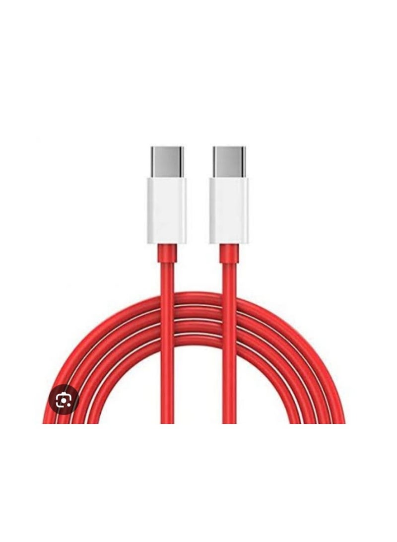 OEM Oneplus cable 65W Tybe C To Type C-Red