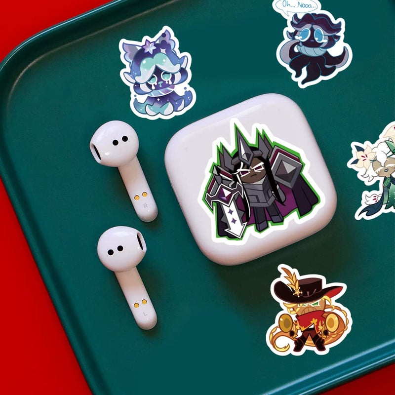 BLCAFEE 62 Pcs Cookie Run Kingdom Aesthetics Cartoon Waterproof Vinyl Stickers for Water Bottles Laptop Suitcase for Birthday Party Supplies Halloween Decoration Favors - Image 5