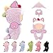 VVQUI Clothes for LABUBU 17cm Doll NO Dolls Dinosaur Outfit for LABUBU Dino Dolls Keychain Accessories Faking Animal Style Outfit Jumpsuit Dinosaur Costume for LABUBU Lavender - Image 2