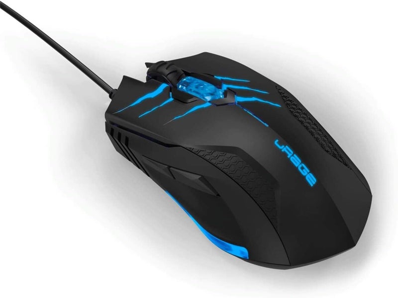 uRage Reaper 100 Gaming Mouse 4200 DPI 4 LED Light Wired Optical 6 Button Programmable 1000Hz Polling Kailh Switches PTFE Feet Ergonomic Right-Handed for PC Laptop FPS MOBA Gaming Black - Image 2