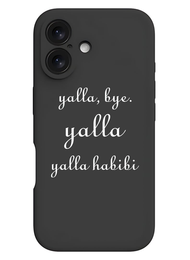 Theodor Protective Slim Fit Case Liquid Silicone Cover with Full Body Protection Anti-Scratch Shockproof Case For Apple iPhone 17 (Black) Yalla-01 - White - Image 1