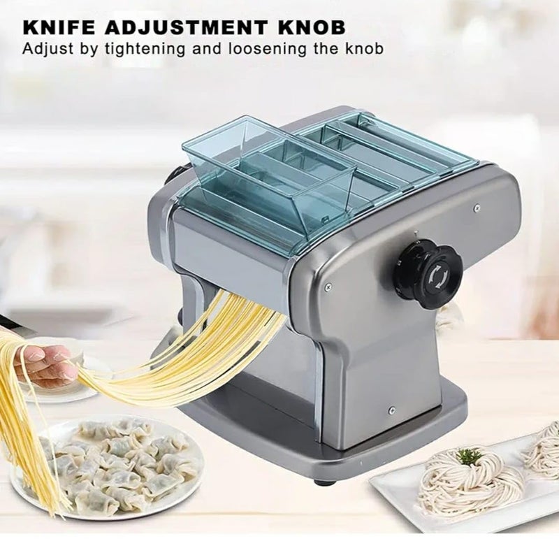 Shoppers Hub PNQ Electric Double Blade 2 Knife Pasta Maker Machine for Ideal Heavy Duty Use in Hotels Restaurants Cafes and Other Culinary Commercial Places  - Image 4
