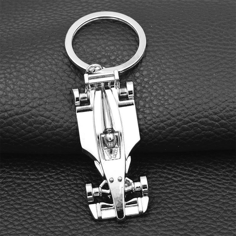 6 pcs Mini Racing Car Shape Keychains Key Holder Stylish Key Key Decoration Small Gift for Men Women ( ) - Image 1
