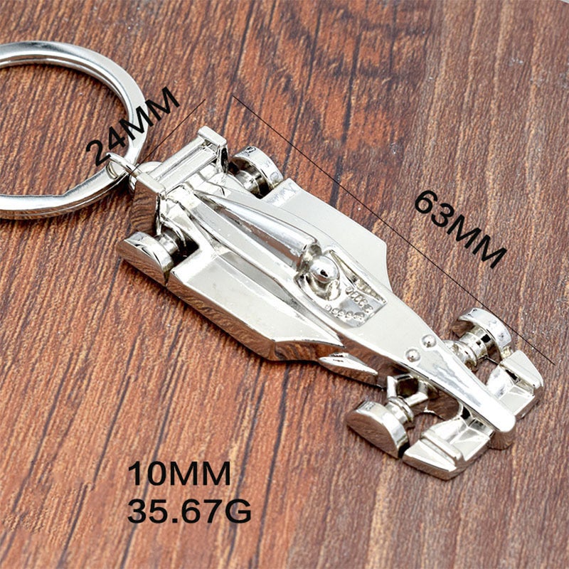 6 pcs Mini Racing Car Shape Keychains Key Holder Stylish Key Key Decoration Small Gift for Men Women ( ) - Image 4