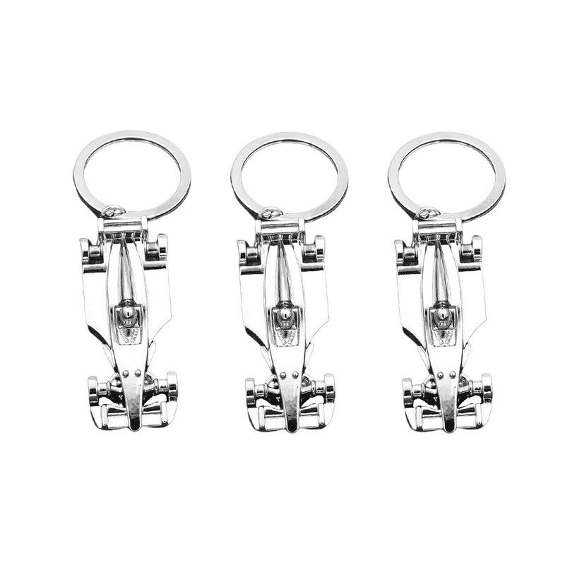 6 pcs Mini Racing Car Shape Keychains Key Holder Stylish Key Key Decoration Small Gift for Men Women ( ) - Image 3