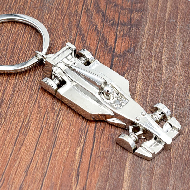 6 pcs Mini Racing Car Shape Keychains Key Holder Stylish Key Key Decoration Small Gift for Men Women ( ) - Image 5