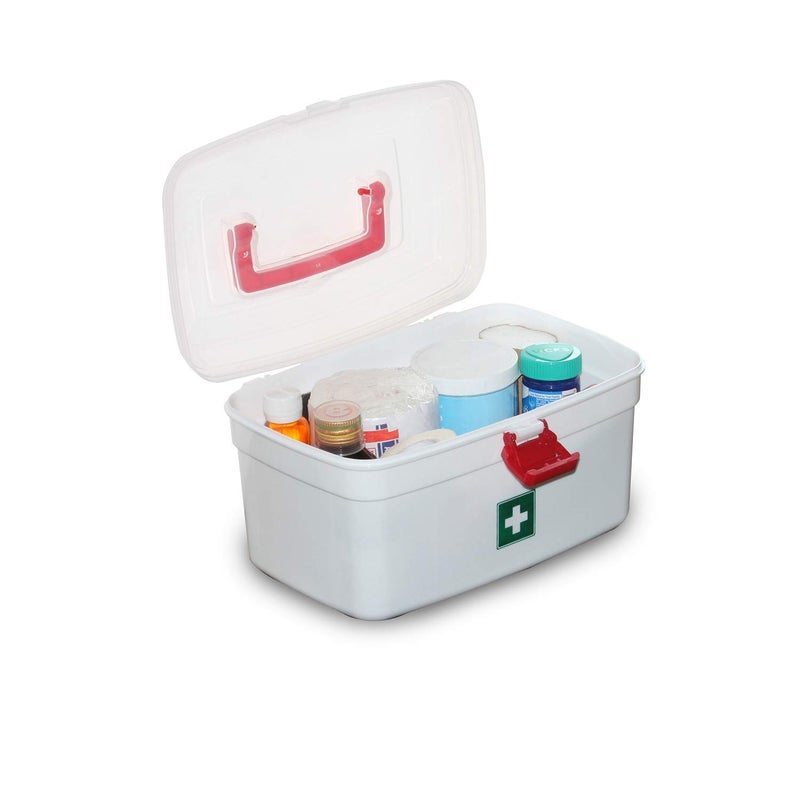 Foliam Multi Purpose Rectangular Medical Storage Box with Handle White 236 x 16 x 139cm - Image 5