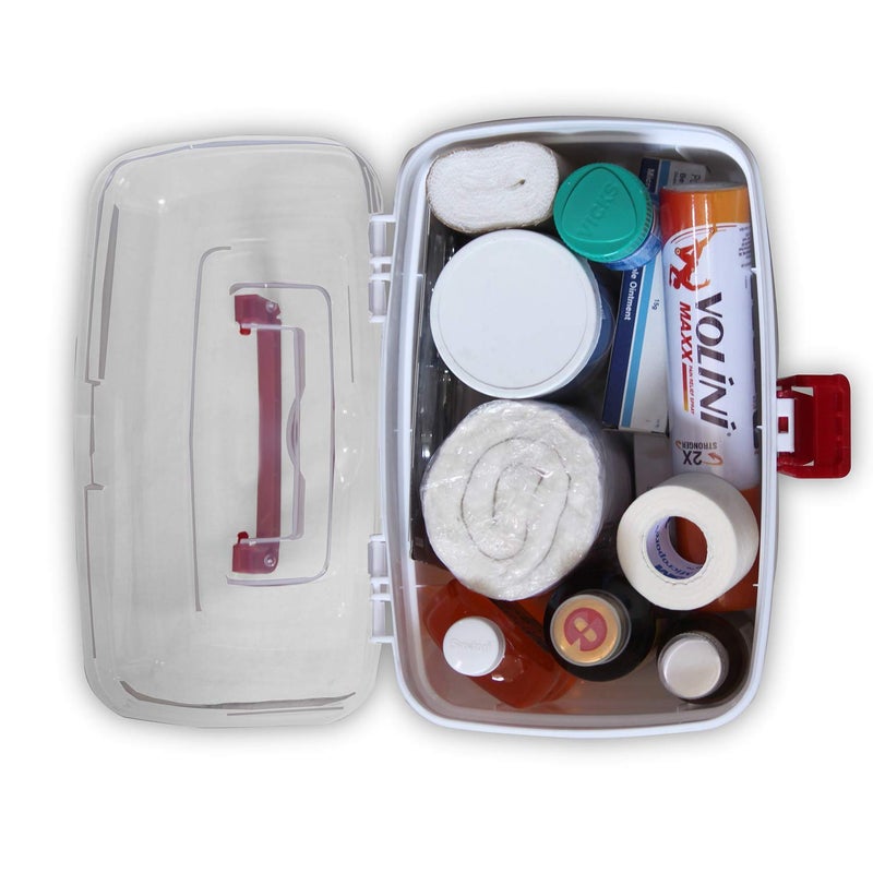 Foliam Multi Purpose Rectangular Medical Storage Box with Handle White 236 x 16 x 139cm - Image 3