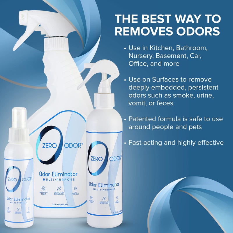 Zero Odor - Multi-Purpose Strong Odor Eliminator for Home, Office, Car, Bathroom, Hotel, Room Deodorizer, and Odor Neutralizer, (Kit) - Image 4