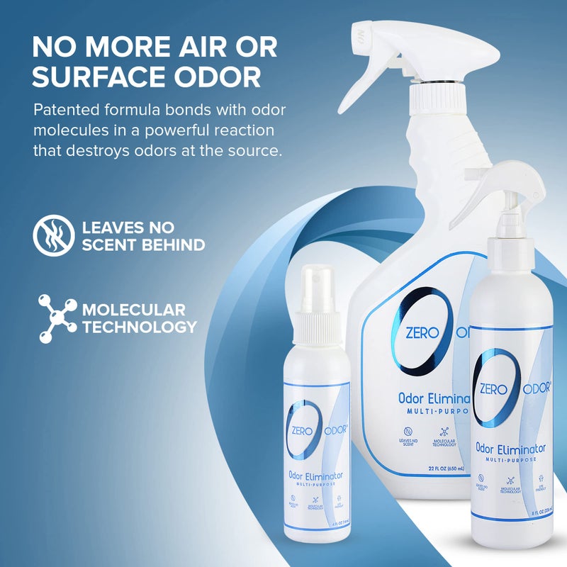 Zero Odor - Multi-Purpose Strong Odor Eliminator for Home, Office, Car, Bathroom, Hotel, Room Deodorizer, and Odor Neutralizer, (Kit) - Image 3