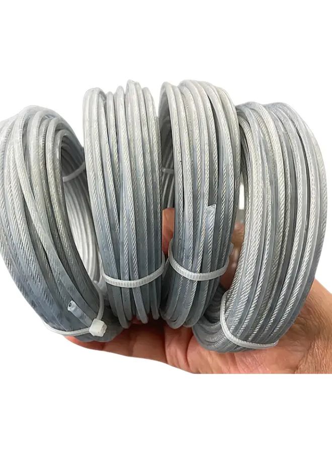 Heavy Duty Grass Trimmer Spool 3 Pack 590 55 Inch Nylon Steel Core Line - Image 2