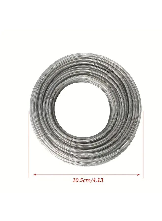 Heavy Duty Grass Trimmer Spool 3 Pack 590 55 Inch Nylon Steel Core Line - Image 5