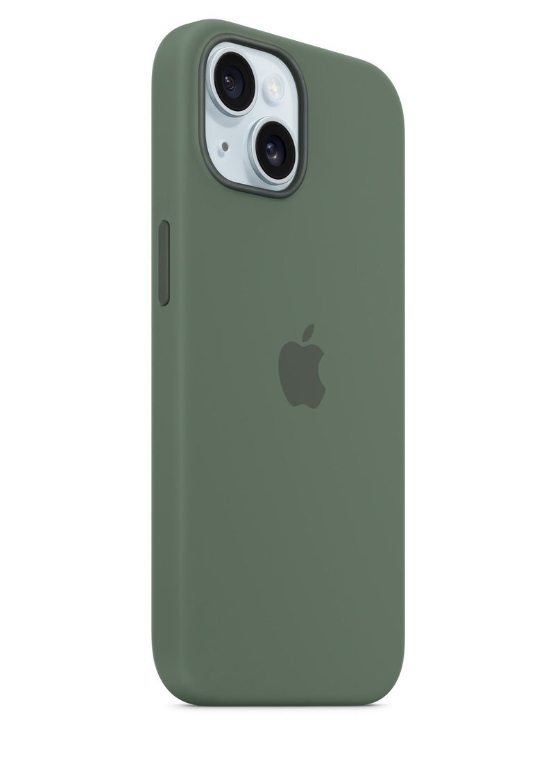 URBBKING Liquid Silicone Case Protector Compatible with iPhone 15 5G Green - Image 2