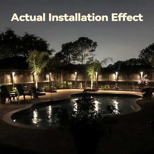 LEONLITE 12-Pack Update 5CCT LED Low Voltage Deck Lights, 180LM 3.74inch Landscape Step Railing Fence Light, 12-24V AC/DC, CRI90, Die-cast Aluminum Housing & Frosted Glass Lens, UL Cord, Black - Image 4
