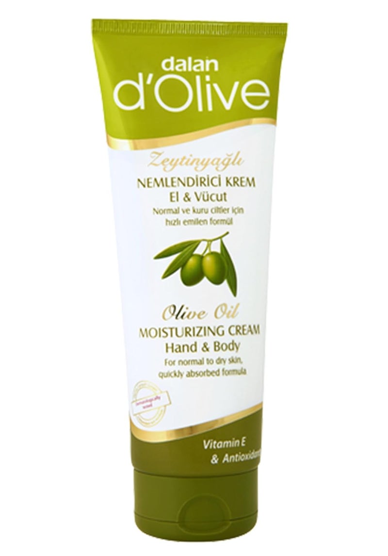 Dalan مجموعة دالان د أوليف زيت الزيتون النقي كريم اليدين والجسم 75 مل صابون زيت الزيتون النقي 100% عبوة مزدوجة 150 جرام مستورد من تركيا - Image 3