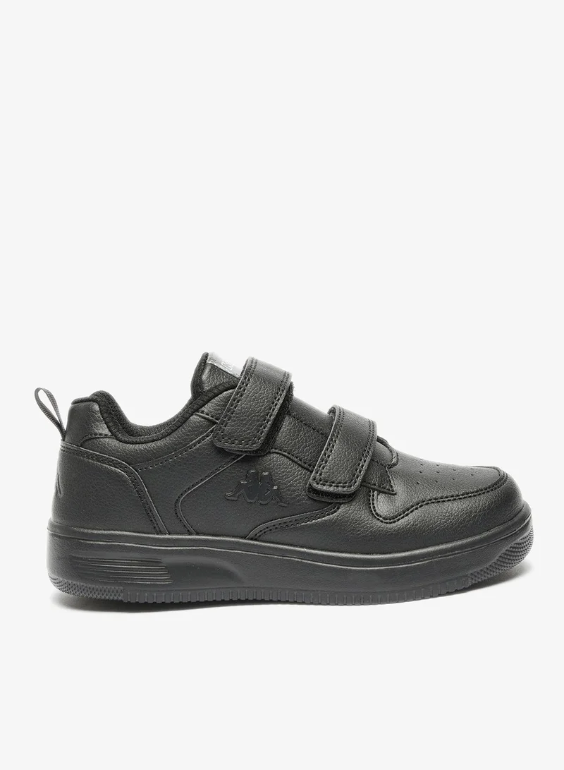 Boys Textured Sneakers with Hook and Loop Closure