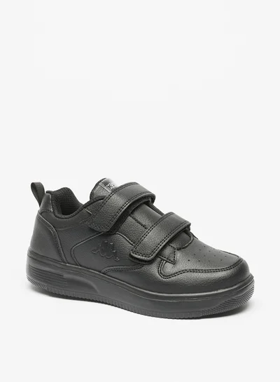 Kappa Boys Textured Sneakers with Hook and Loop Closure