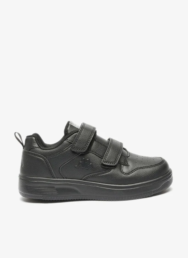 Kappa Boys Textured Sneakers with Hook and Loop Closure