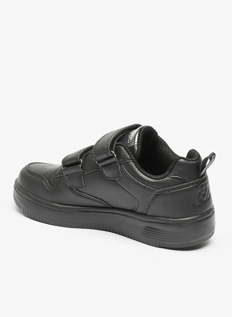 Kappa Boys Textured Sneakers with Hook and Loop Closure