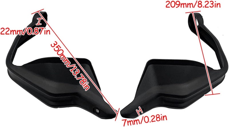 QASULER Motorcycle Handguard Windshield Protection Cover - Image 2