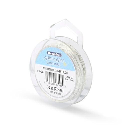 Artistic Wire سلك فني، سلك نحاسي مطلي مقاوم للتآكل بسمك 26، 30 ياردة - Image 1