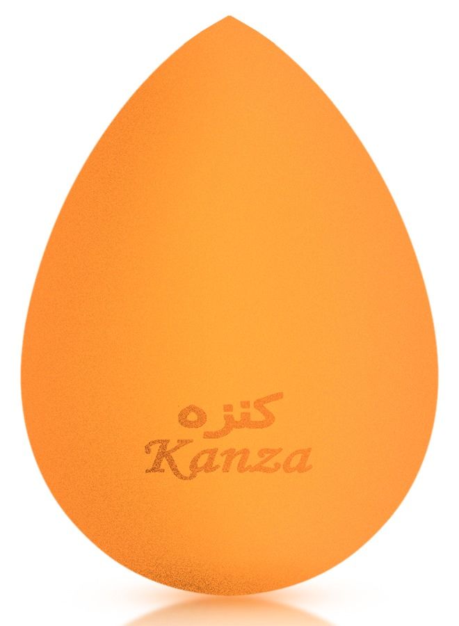 Kanza مجموعة إسفنجات المكياج بلندر الجمال إسفنجة ناعمة للأساس السائل والكريمات والبودرات خالية من اللاتكس إسفنجة مكياج رطبة وجافة