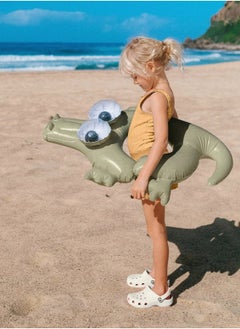 SUNNY LIFE Kids Pool Ring – Crocodile Shape | Inflatable Swim Ring for Children | Fun Animal Pool Float for Kids | Summer Water Toy for Beach & Pool  - Image 1
