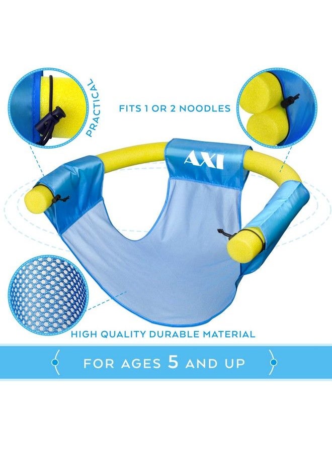 AXI - Pool Chair Pool Noodle Float For Adults & Kids Sling Mesh Chair. Suitable Seat For Lake Pool Ocean River...Great Pool Accesories. Add One Or Two Noodles. Pool Noodles Not Included. - Image 1