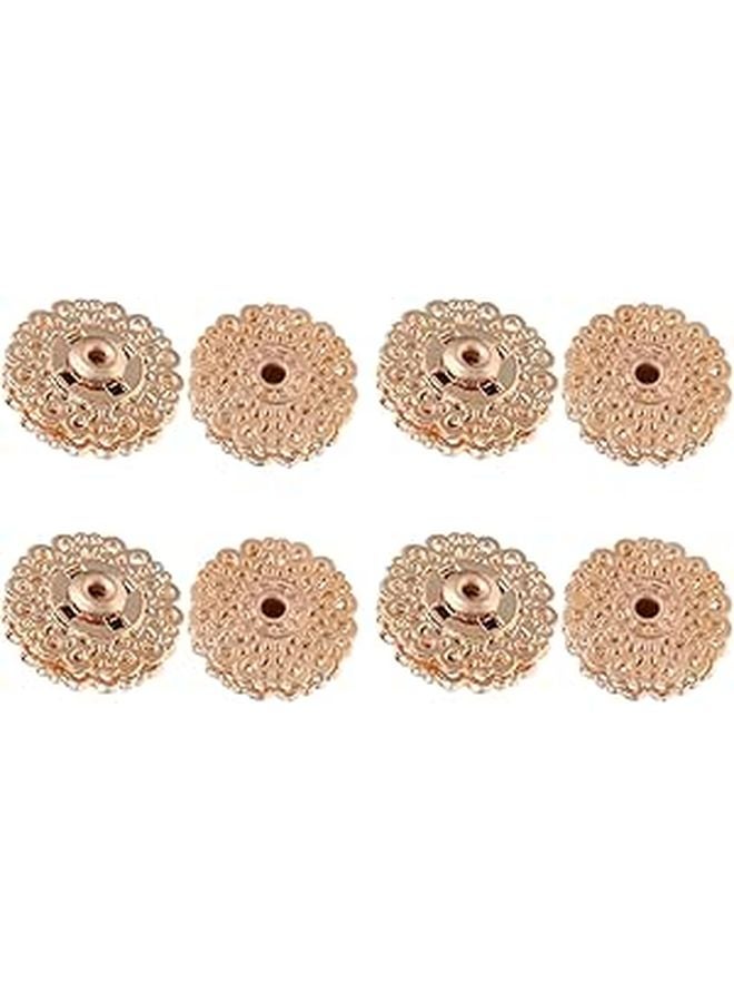 28mm Gold Metal Snap Buttons 10 Pairs Invisible Sewing Fasteners For Overcoat Garment DIY - Image 1