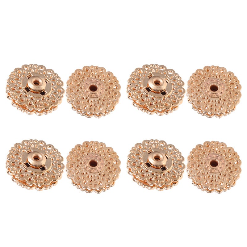 28mm Gold Metal Snap Buttons 10 Pairs Invisible Sewing Fasteners For Overcoat Garment DIY - Image 2