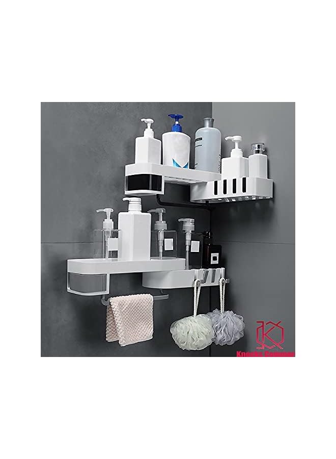Raxoom Shelves, Bathroom Storage Shelf, Shower Caddy, Bathroom Rack Organizer Wall Mounted - Image 3