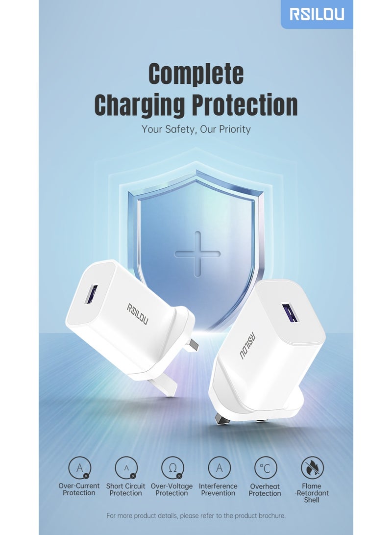 rsilou RSILOU - 18W USB-A fast charging mobile wall charger (Cable not included) - Image 4