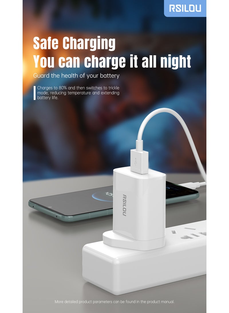 rsilou RSILOU - 18W USB-A fast charging mobile wall charger (Cable not included) - Image 2
