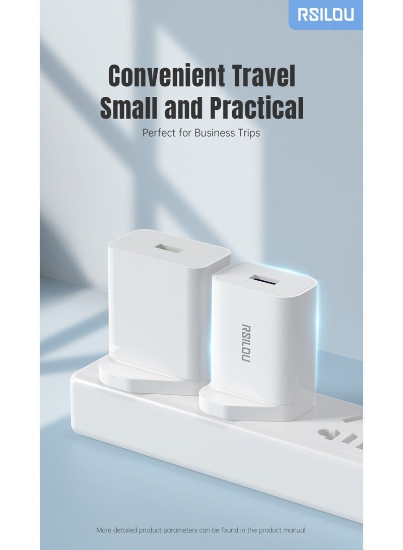 RSILOU-R4211 18W Fast USB-A Wall Charger | Universal Power Adapter for iPhone, Samsung, Huawei & iPad | Compact Portable Design - Image 5