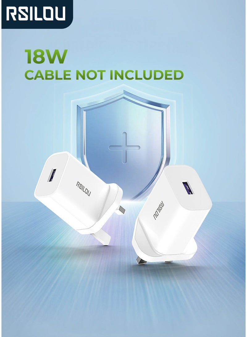 RSILOU-R4211 18W Fast USB-A Wall Charger | Universal Power Adapter for iPhone, Samsung, Huawei & iPad | Compact Portable Design - Image 1