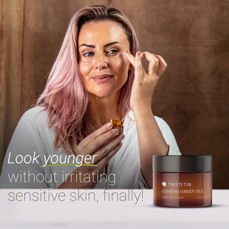 Tree to Tub Hydrating Face Moisturizer for Dry Sensitive Skin & Retinol Under Eye Cream for Dark Circles, Puffiness, Wrinkles, Bags Under Eyes & Retinol Face Moisturizer for Sensitive Skin - Image 3