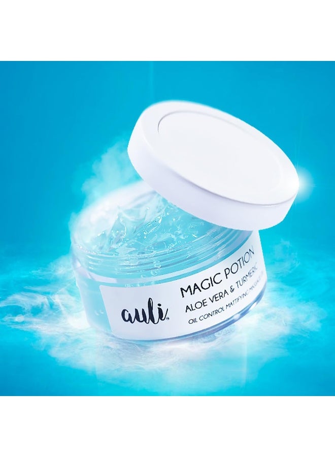 AULI LIFESTYLE Magic Potion Brightening Gel For Normal To Oily Skin Types | Non-Sticky Turmeric Gel | Lightweight Moisturizer | Makeup Primer | For Glowing And Clear Skin - 60Gm - Image 1