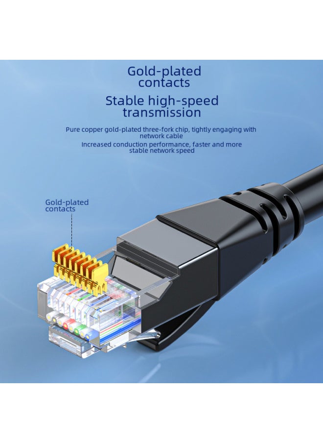 Generic Jinghua Category 6 Network Cable CAT6 Gigabit Household Engineering Computer Broadband Router 8-core Twisted Pair Network Jumper-Color:Gray-Line Length:15 M  - Image 5