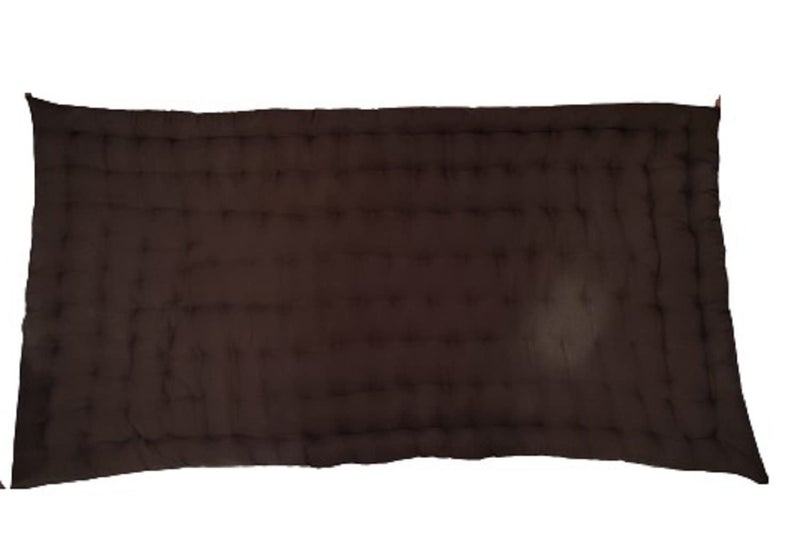 ATOOTFUSION Soft Single Bed Brown Color Cotton Quilt | Foldable Light Weight Filled Single Firm Cotton Quilt Mattress| Gadda (Solid Coloured, 1 Sleeping Capacity, 3 x 6 ft or 72 x 36 Inches) (Brown) - Image 2