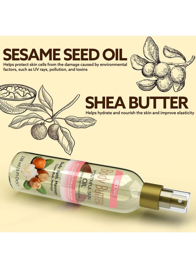 Biocare Body Butter Youthful Skin Oil With Cocoa Butter & Shea Butter Infused With Vitamin E6 Oz - Image 3